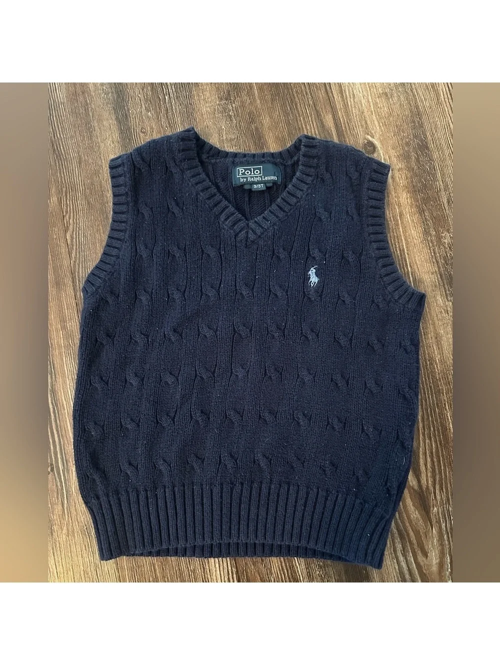 Polo by Ralph Lauren boys Navy Sweater Vest